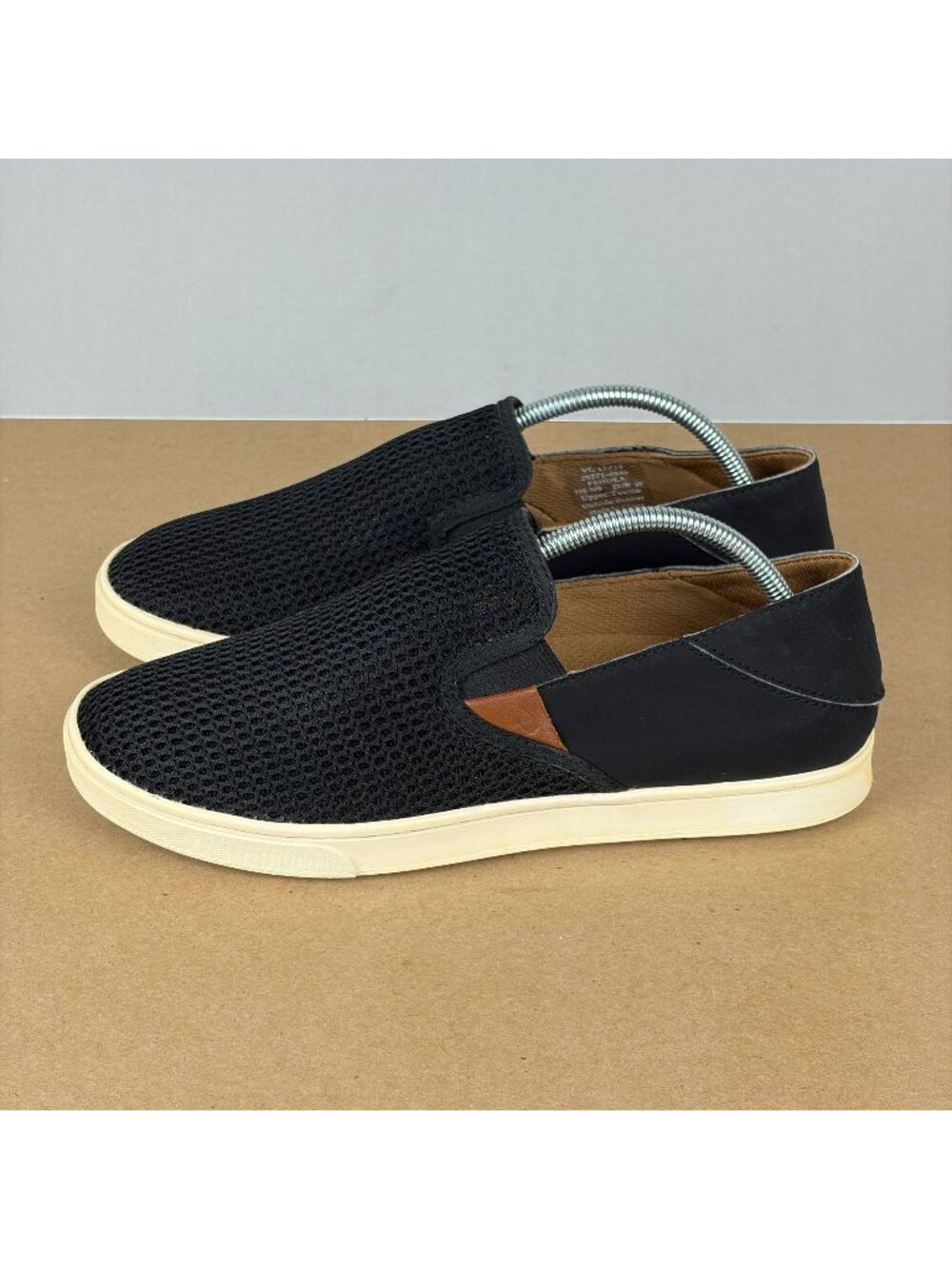 Olukai Pehuea Casual Slip On Shoes Womens 9 Black Mesh Upper Comfort